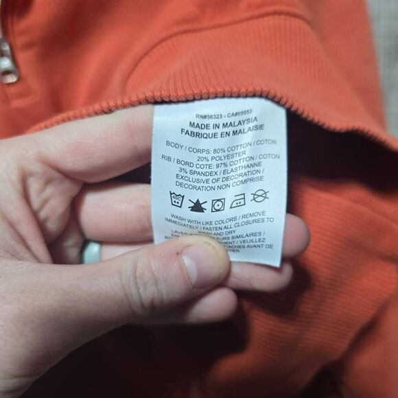 Nike SPORTSWEAR PHOENIX FLEECE 1/2 ZIP CROPPED SWEATSHIRT Women Magic Ember/Sail - Picture 7 of 7